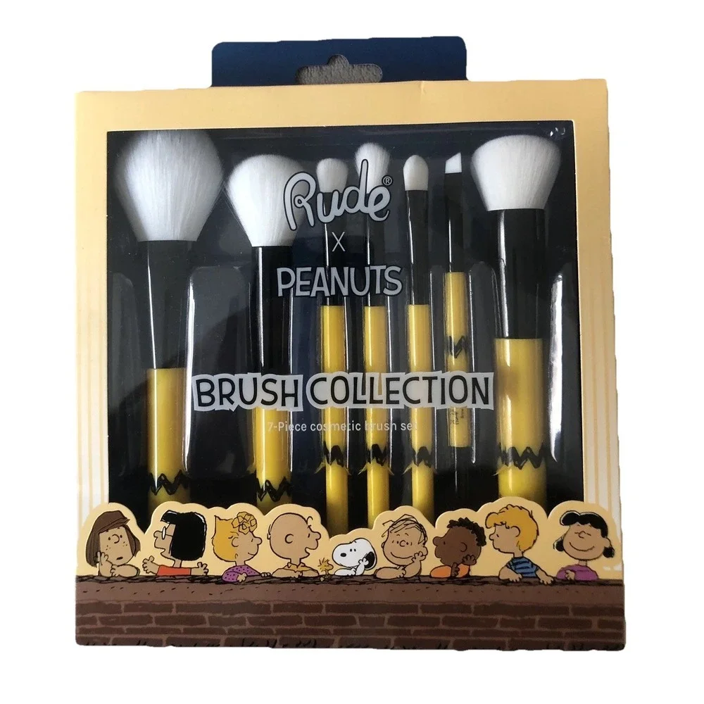 Rude X Peanuts Brush Collection (7 Pcs) Charlie Brown Yellow‎ Black